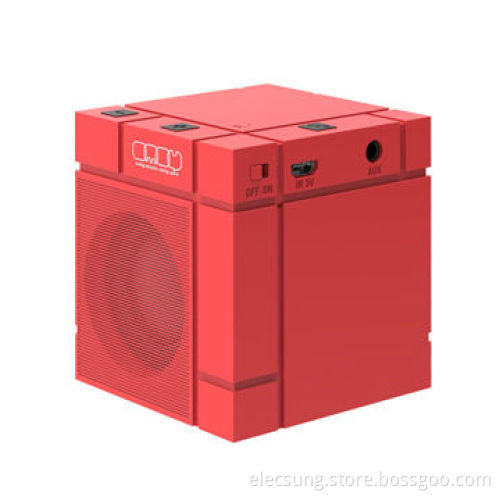 Mini mondrian Bluetooth speaker with multi colors, ideal for gift promotion